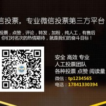 微信刷票平臺_微信投票公司