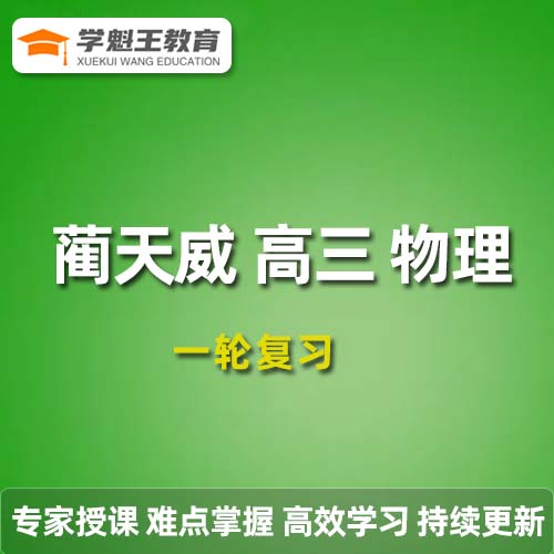 作業幫2024藺天威高三物理s暑假班課程24年高考一輪復習視頻教程+講義筆記